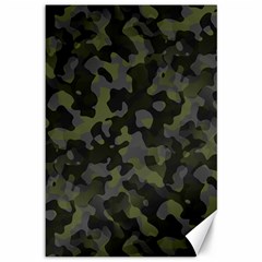 Camouflage Vert Canvas 12  X 18  by kcreatif