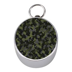 Camouflage Vert Mini Silver Compasses by kcreatif