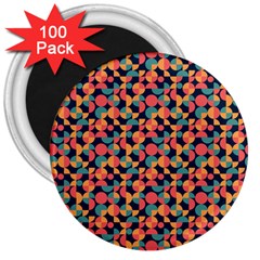 Beautiful Shapes Pattern 3  Magnets (100 Pack) by designsbymallika