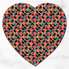 Beautiful Shapes Pattern Jigsaw Puzzle (heart) by designsbymallika