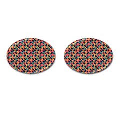 Beautiful Shapes Pattern Cufflinks (oval) by designsbymallika