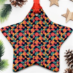 Beautiful Shapes Pattern Star Ornament (two Sides) by designsbymallika