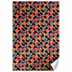 Beautiful Shapes Pattern Canvas 24  X 36  by designsbymallika