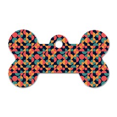 Beautiful Shapes Pattern Dog Tag Bone (one Side) by designsbymallika