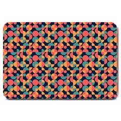 Beautiful Shapes Pattern Large Doormat  by designsbymallika