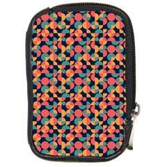 Beautiful Shapes Pattern Compact Camera Leather Case by designsbymallika