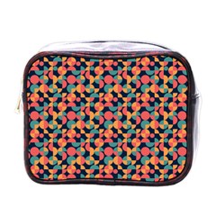 Beautiful Shapes Pattern Mini Toiletries Bag (one Side) by designsbymallika