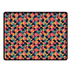 Beautiful Shapes Pattern Fleece Blanket (small) by designsbymallika