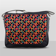 Beautiful Shapes Pattern Messenger Bag by designsbymallika