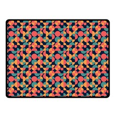 Beautiful Shapes Pattern Double Sided Fleece Blanket (small)  by designsbymallika