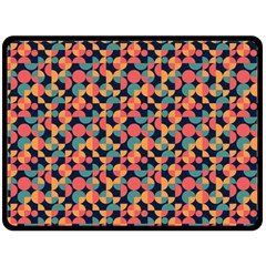 Beautiful Shapes Pattern Double Sided Fleece Blanket (large)  by designsbymallika