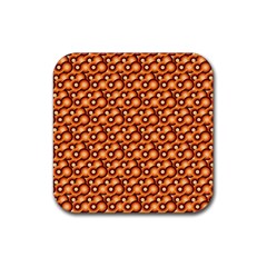 Curvy Geometric Pattern Rubber Coaster (square)  by designsbymallika