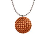 Curvy Geometric Pattern 1  Button Necklace Front