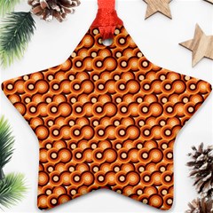 Curvy Geometric Pattern Star Ornament (two Sides) by designsbymallika