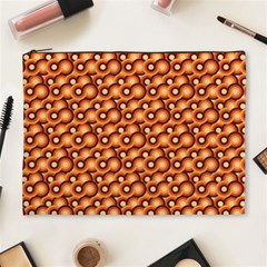 Curvy Geometric Pattern Cosmetic Bag (xl) by designsbymallika