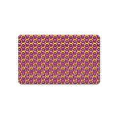 Geometric Groovy Pattern Magnet (name Card) by designsbymallika