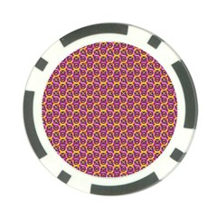 Geometric Groovy Pattern Poker Chip Card Guard (10 Pack) by designsbymallika