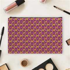 Geometric Groovy Pattern Cosmetic Bag (large) by designsbymallika