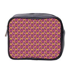 Geometric Groovy Pattern Mini Toiletries Bag (two Sides) by designsbymallika