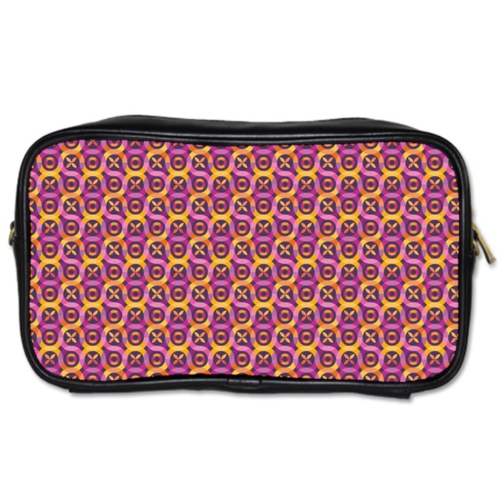 Geometric Groovy Pattern Toiletries Bag (Two Sides)