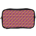 Geometric Groovy Pattern Toiletries Bag (Two Sides) Back