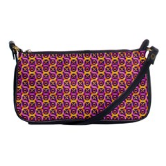 Geometric Groovy Pattern Shoulder Clutch Bag by designsbymallika