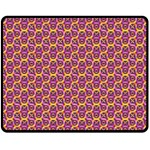 Geometric Groovy Pattern Double Sided Fleece Blanket (Medium)  58.8 x47.4  Blanket Front