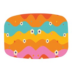 Floral Geometric Pattern Mini Square Pill Box