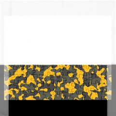 Camouflage Jaune/vert  Rectangular Jigsaw Puzzl by kcreatif