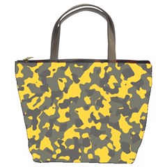 Camouflage Jaune/vert  Bucket Bag by kcreatif