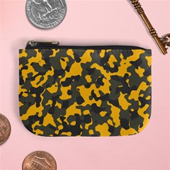 Camouflage Jaune/vert  Mini Coin Purse by kcreatif