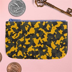 Camouflage Jaune/vert  Large Coin Purse by kcreatif