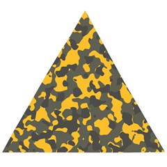 Camouflage Jaune/vert  Wooden Puzzle Triangle by kcreatif