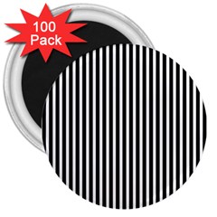 Bande Noir/blanc  3  Magnets (100 Pack) by kcreatif