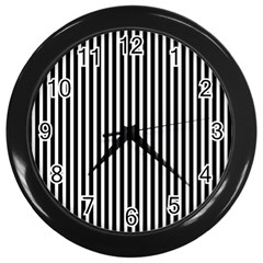 Bande Noir/blanc  Wall Clock (black) by kcreatif