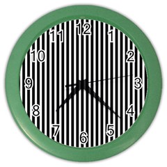 Bande Noir/blanc  Color Wall Clock by kcreatif