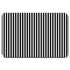 Bande Noir/blanc  Large Doormat  by kcreatif