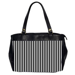 Bande Noir/blanc  Oversize Office Handbag (2 Sides) by kcreatif