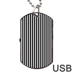 Bande Noir/blanc  Dog Tag Usb Flash (two Sides) by kcreatif