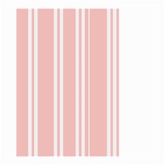 Bandes Blanc/rose Clair Small Garden Flag (two Sides) by kcreatif