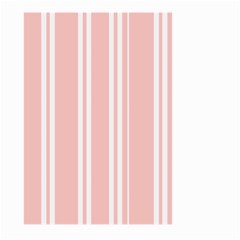 Bandes Blanc/rose Clair Large Garden Flag (two Sides) by kcreatif