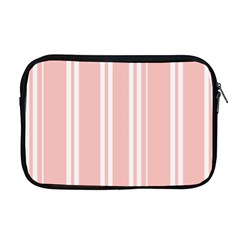 Bandes Blanc/rose Clair Apple Macbook Pro 17  Zipper Case by kcreatif