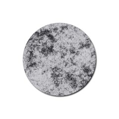 Degrade Blanc/gris Rubber Coaster (round)  by kcreatif