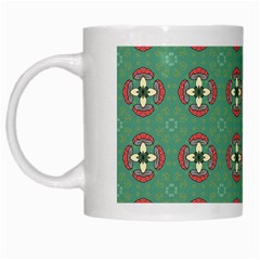 Mushrooms In The Meadow  White Mugs by SychEva