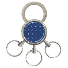 Mushrooms in the meadow. 3-Ring Key Chain