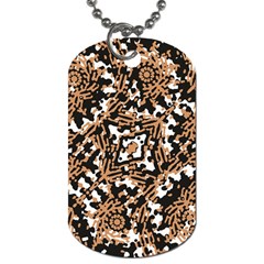 Modern Tribal Geometric Print Design Dog Tag (one Side)