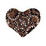 Modern Tribal Geometric Print Design Standard 16  Premium Heart Shape Cushions Back