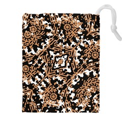 Modern Tribal Geometric Print Design Drawstring Pouch (5xl)