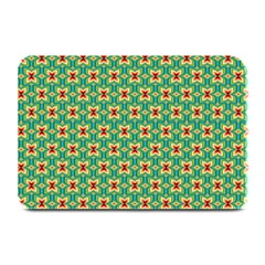 Green Floral Pattern Plate Mats by designsbymallika