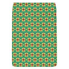 Green Floral Pattern Removable Flap Cover (l) by designsbymallika